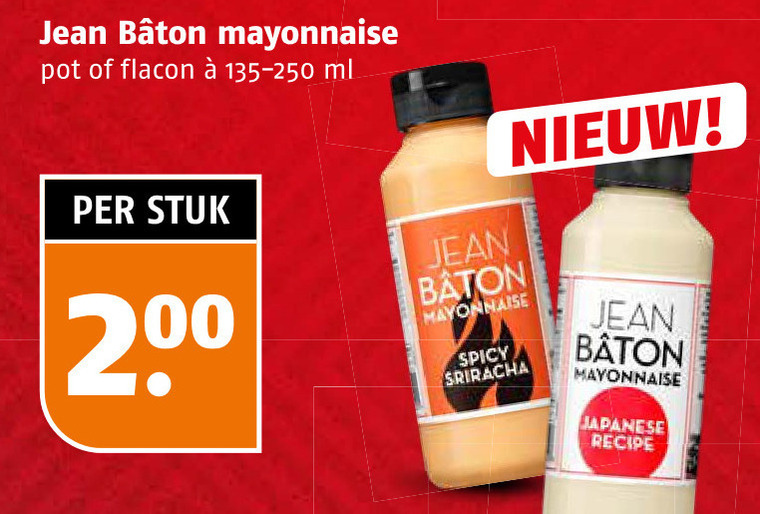 jean baton mayonaise 200 pot flacon ml stuk spicy japanese recipe folder aanbieding bij Poiesz Jean Baton mayonaise folder aanbieding bij Poiesz - details