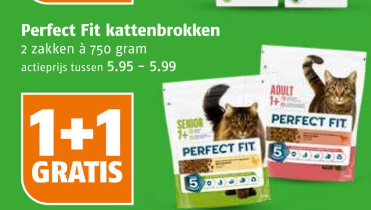 Perfect Fit   kattenvoer folder aanbieding bij  Poiesz - details