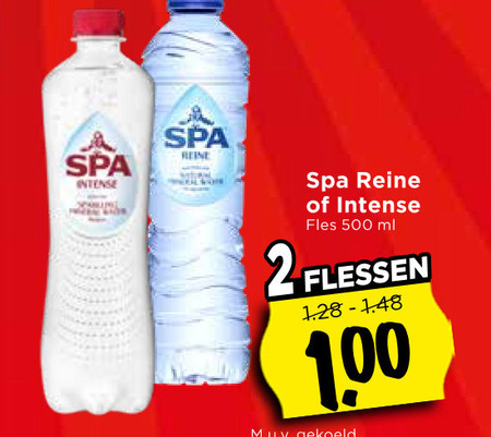 Spa   mineraalwater folder aanbieding bij  Vomar - details