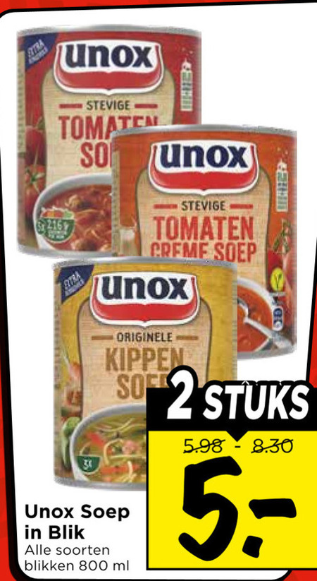 Unox   soep folder aanbieding bij  Vomar - details