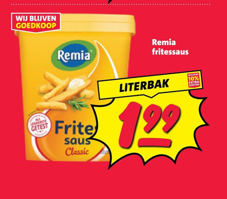 remia fritessaus 10 literbak getest saus classic folder aanbieding bij Nettorama Remia fritessaus folder aanbieding bij Nettorama - details