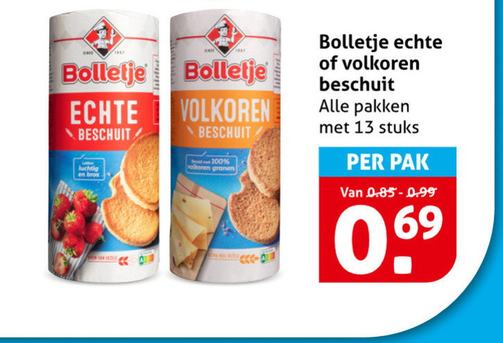 Bolletje   beschuit folder aanbieding bij  Hoogvliet - details