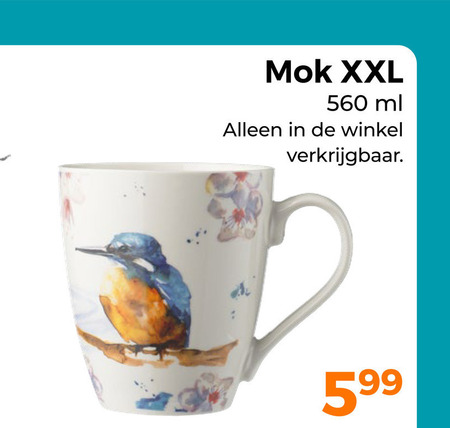 mokken mok xxl ml folder aanbieding bij Trekpleister