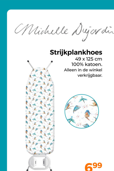 strijkplankovertrekken 100 michelle dujardin strijkplankhoes cm katoen folder aanbieding bij Trekpleister