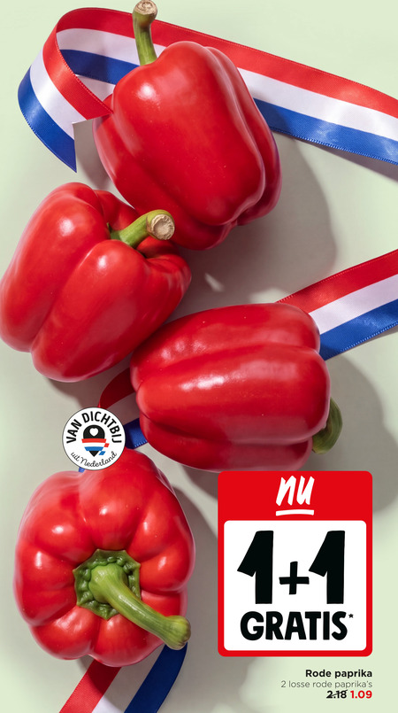 paprika 1 2 nederland rode folder aanbieding bij Jumbo