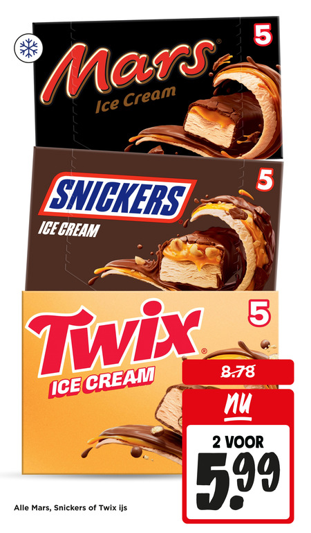 Twix   ijsreep folder aanbieding bij  Jumbo - details