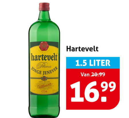 hartevelt jenever jonge liter folder aanbieding bij Hoogvliet Hartevelt jenever folder aanbieding bij Hoogvliet - details