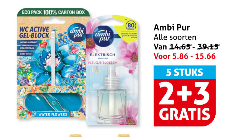 Ambi Pur   luchtverfrisser folder aanbieding bij  Hoogvliet - details