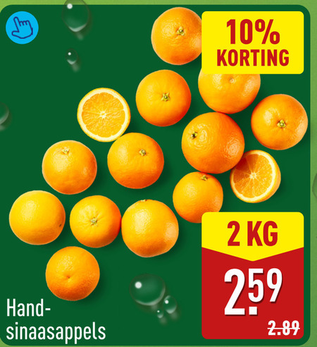 handsinaasappelen 2 10 sinaasappels folder aanbieding bij Aldi