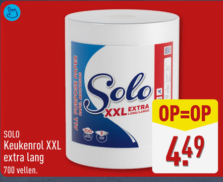 solo keukenpapier 700 keukenrol xxl lang vellen all purpose paper largo folder aanbieding bij Aldi Solo keukenpapier folder aanbieding bij Aldi - details