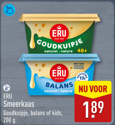 Eru   smeerkaas folder aanbieding bij  Aldi - details