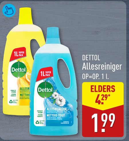 Dettol   allesreiniger folder aanbieding bij  Aldi - details