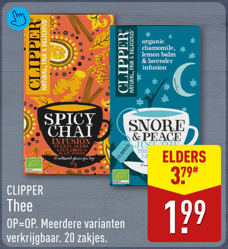 Clipper   thee folder aanbieding bij  Aldi - details