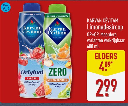 Karvan Cevitam   limonadesiroop folder aanbieding bij  Aldi - details