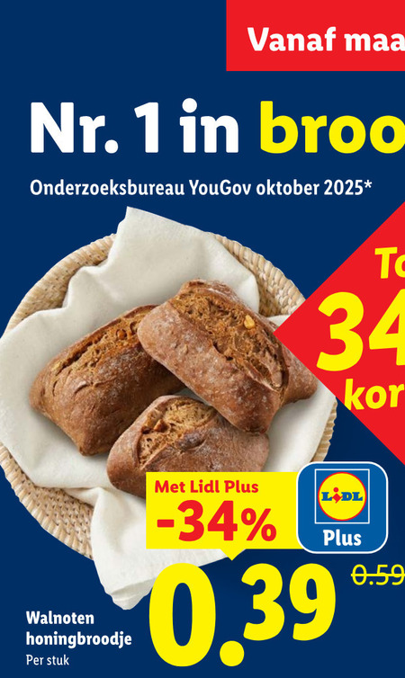 brood 1 34 onderzoeksbureau oktober walnoten stuk folder aanbieding bij Lidl