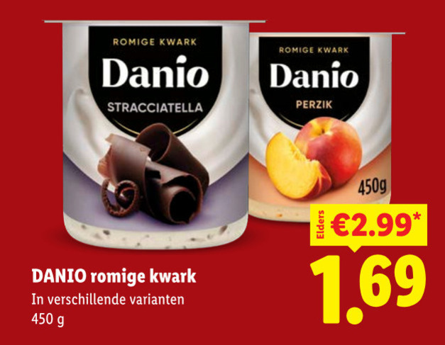 danone danio kwark 450 romige stracciatella perzik folder aanbieding bij Lidl Danone Danio kwark folder aanbieding bij Lidl - details