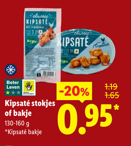 kipsate beter leven classic stokjes bakje folder aanbieding bij Lidl