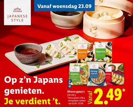 oosterse maaltijd vitasia japanese style woensdag with chicken vegetables japans genieten spicy verse varieeren 3.99 shrimp folder aanbieding bij Lidl