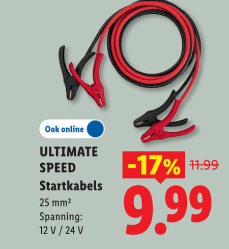 Ultimate Speed   startkabel folder aanbieding bij  Lidl - details
