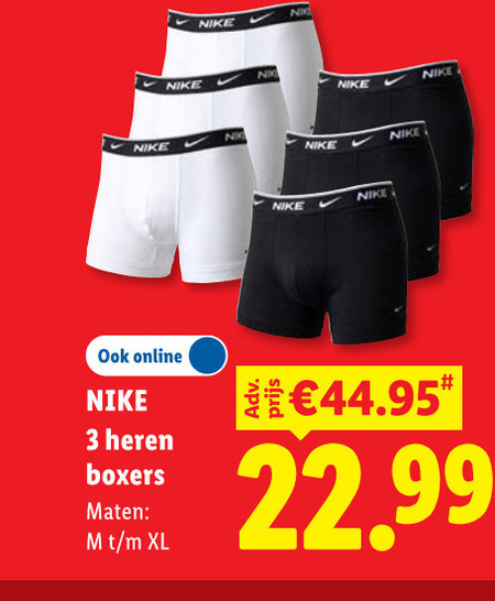 Nike   heren boxershort folder aanbieding bij  Lidl - details