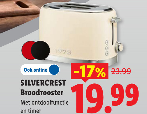 SilverCrest   broodrooster folder aanbieding bij  Lidl - details