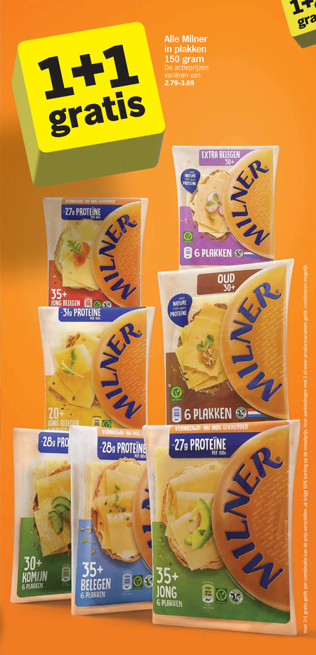 Milner   kaasplakken folder aanbieding bij  Albert&nbsp;Heijn - details