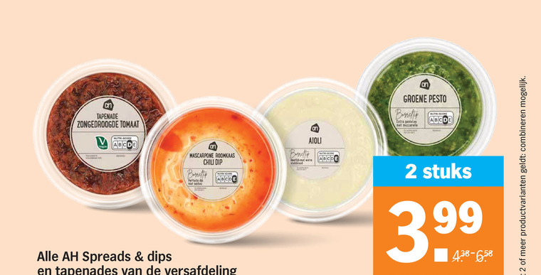 Albert Heijn Huismerk   aioli, pesto folder aanbieding bij  Albert&nbsp;Heijn - details