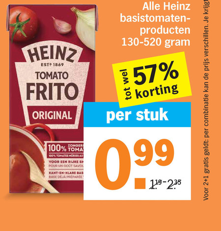 Heinz   tomatenpuree folder aanbieding bij  Albert&nbsp;Heijn - details