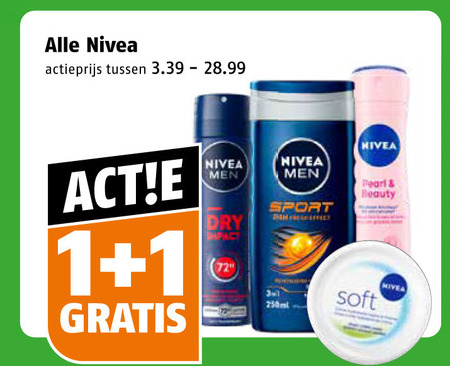 Nivea   deodorant, douchegel folder aanbieding bij  Poiesz - details