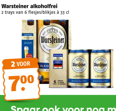 Warsteiner   alcoholvrij bier folder aanbieding bij  Poiesz - details