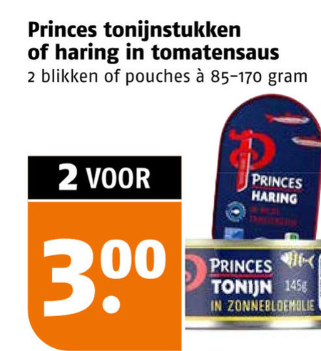 Princes   tonijn in blik folder aanbieding bij  Poiesz - details