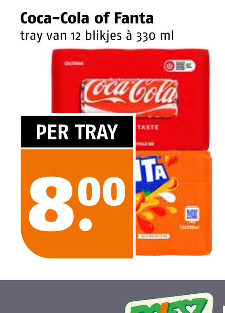 coca-cola fanta cola frisdrank 12 330 coca tray blikjes ml taste 8 folder aanbieding bij Poiesz Coca-Cola frisdrank, cola folder aanbieding bij Poiesz - details