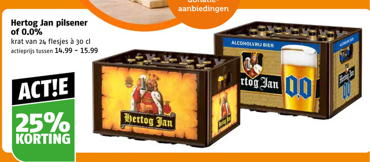 hertog jan krat bier alcoholvrij 24 25 30 pilsener 0.0 actieprijs 00 hosting folder aanbieding bij Poiesz Hertog Jan krat bier, alcoholvrij bier folder aanbieding bij Poiesz - details