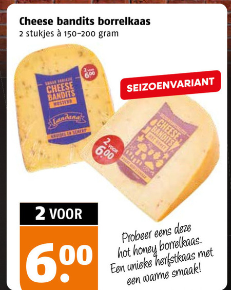 kaas 2 26 600 cheese bandits borrelkaas stukjes hot honey herfstkaas warme folder aanbieding bij Poiesz