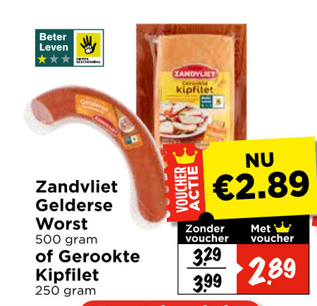 Zandvliet   gekookte gelderse worst folder aanbieding bij  Vomar - details