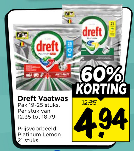 Dreft   vaatwasmiddel folder aanbieding bij  Vomar - details