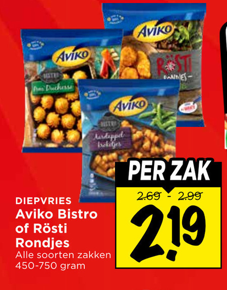 Aviko   aardappelkroketjes, rosti folder aanbieding bij  Vomar - details
