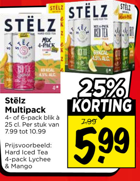 Stelz   hard seltzer folder aanbieding bij  Vomar - details