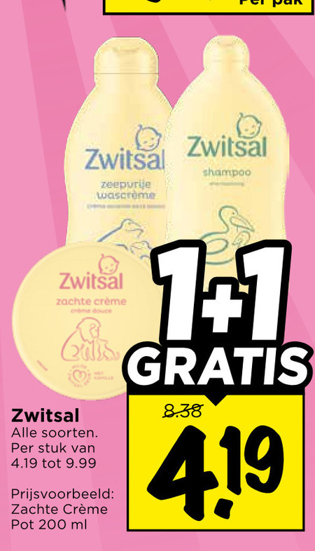 Zwitsal   babyshampoo folder aanbieding bij  Vomar - details