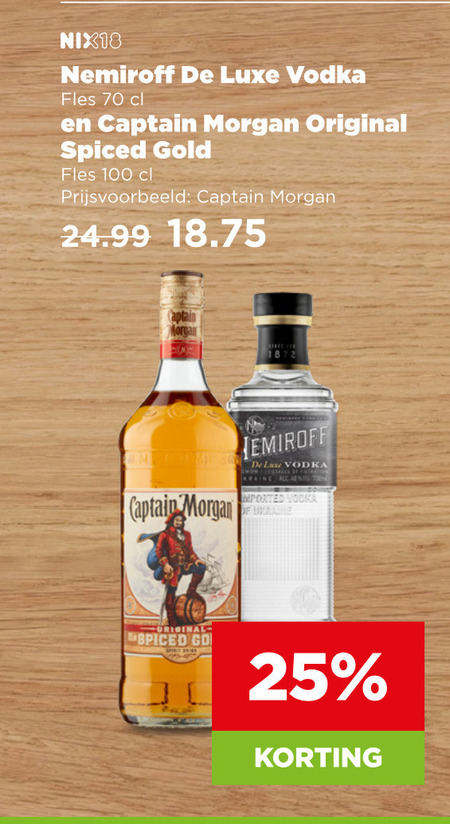 Captain Morgan   wodka, rum folder aanbieding bij  Plus - details