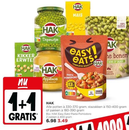 Hak   groenteconserven, bonen folder aanbieding bij  Jumbo - details