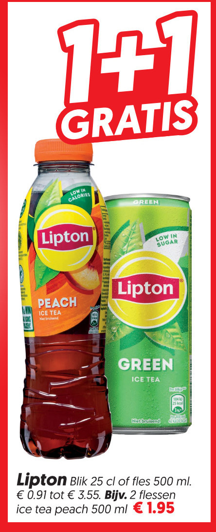 Lipton   ice tea folder aanbieding bij  Dekamarkt - details