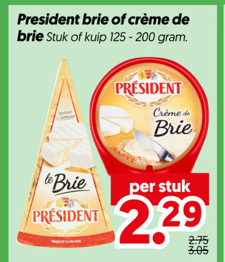 President   brie folder aanbieding bij  Dekamarkt - details