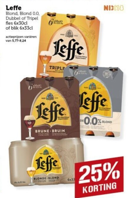 Leffe   blikje bier, speciaalbier folder aanbieding bij  Coop - details