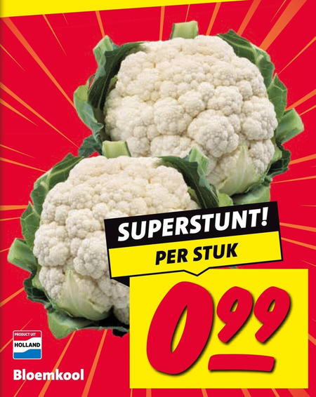 bloemkool stuk holland folder aanbieding bij Nettorama