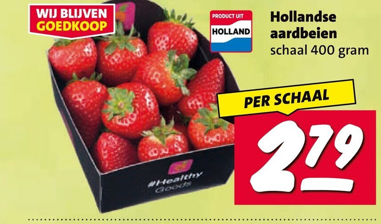 aardbeien 279 400 healthy goods holland hollandse schaal folder aanbieding bij Nettorama