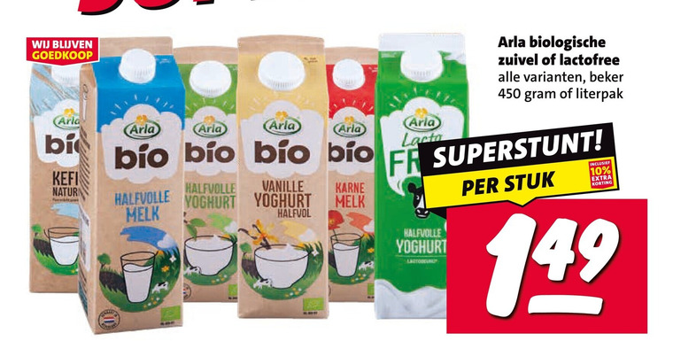 Arla   melk, zuivel folder aanbieding bij  Nettorama - details