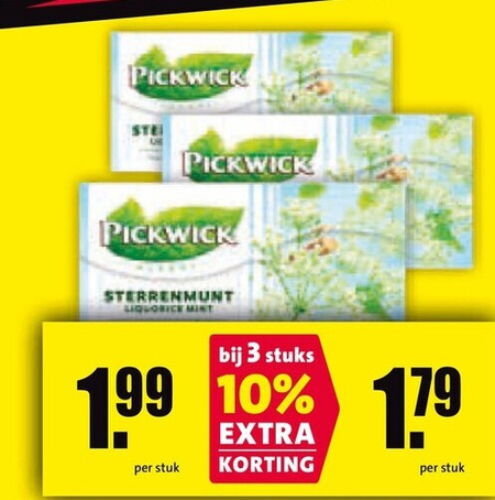 Pickwick   thee folder aanbieding bij  Nettorama - details