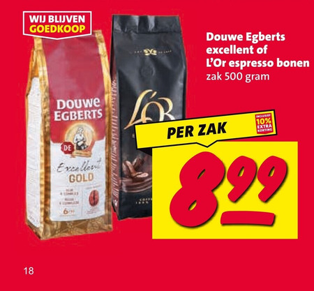    koffiebonen folder aanbieding bij  Nettorama - details