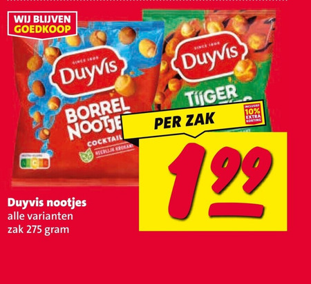 duyvis borrelnootjes 10 nootjes zak since borrel nootje cocktail tijger folder aanbieding bij Nettorama Duyvis borrelnootjes folder aanbieding bij Nettorama - details